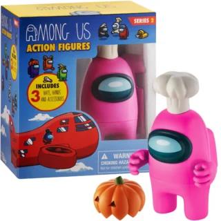 Figurina Among Us Action Seria 2 Roz 18 cm