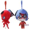 Jucarie de plus Miraculous,Buburuza si Tikki,cu breloc,16/14cm - imagine 3